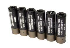 CYMA 30rds Shotgun Shell Type Mgazine SET 1 Pack 6 Shell Black SKU: CMMGM069A