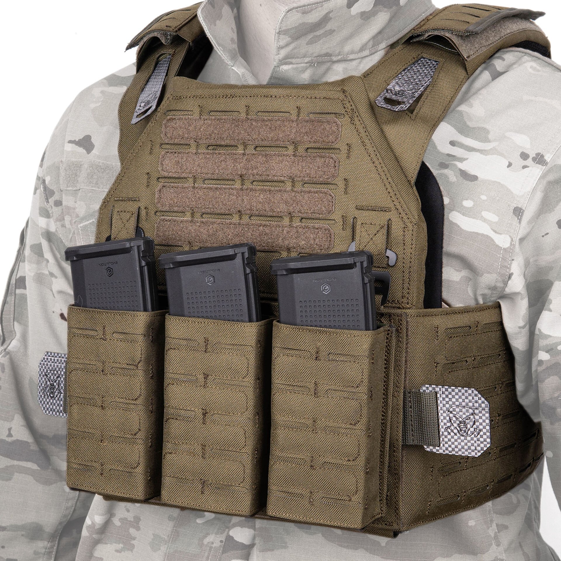 Mas Tactical® Plaka Taşıyıcı 6394 Lazer Kesim Haki