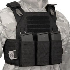 Mas Tactical® Plaka Taşıyıcı 6394 Lazer Kesim Siyah