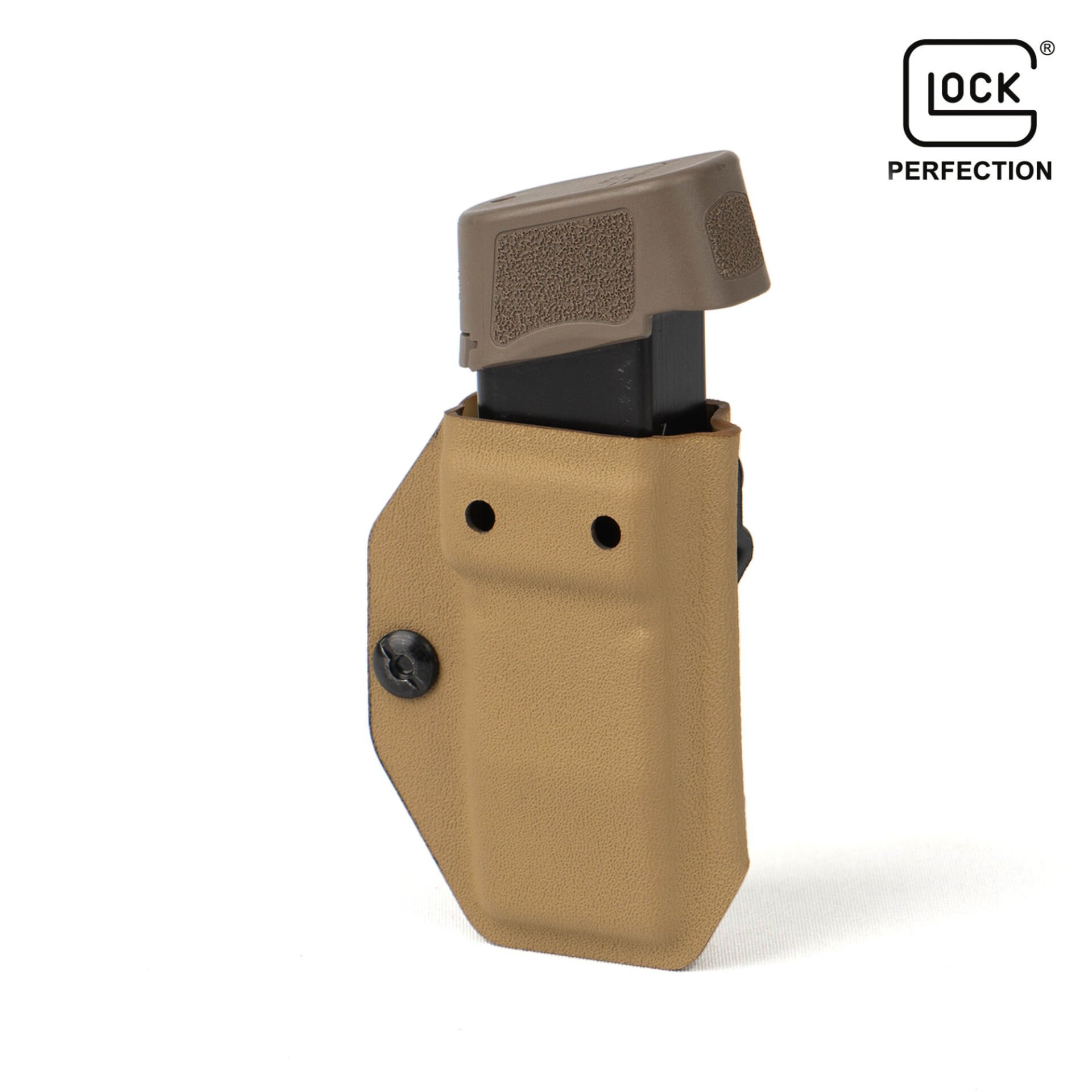 Mas Tactical® Kydex İç Taşıma Şarjör Kılıfı 9mm Glock Tan