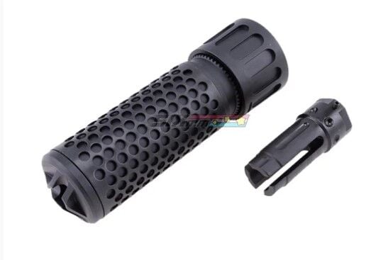 [GG] QDC CQC Silencer with QD Flash Hider 128mm[-14mm CCW] SKU: AA#05465-4A1B