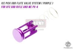 Poseidon ICE PICK GBB Flute Valve System ( Purple ) ( TM MWS Compatible ) ( For VFC GBB Rifle and Marui / WE PX-4 ) SKU / Code. POS-PI-005