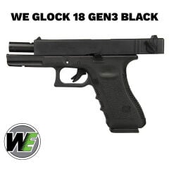 Airsoft Tabanca WE Glock 18C Siyah Gen3 WE-G002A-BK