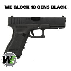 Airsoft Tabanca WE Glock 18C Siyah Gen3 WE-G002A-BK
