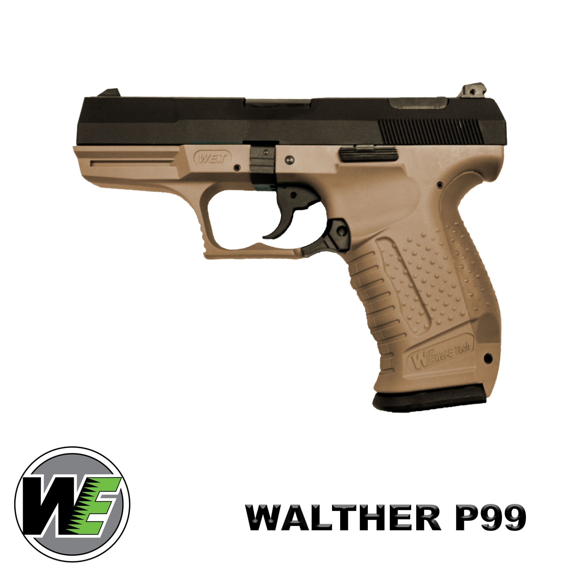 Airsoft Tabanca WE Walther P99 Siyah/Tan WE-PX001-TAN