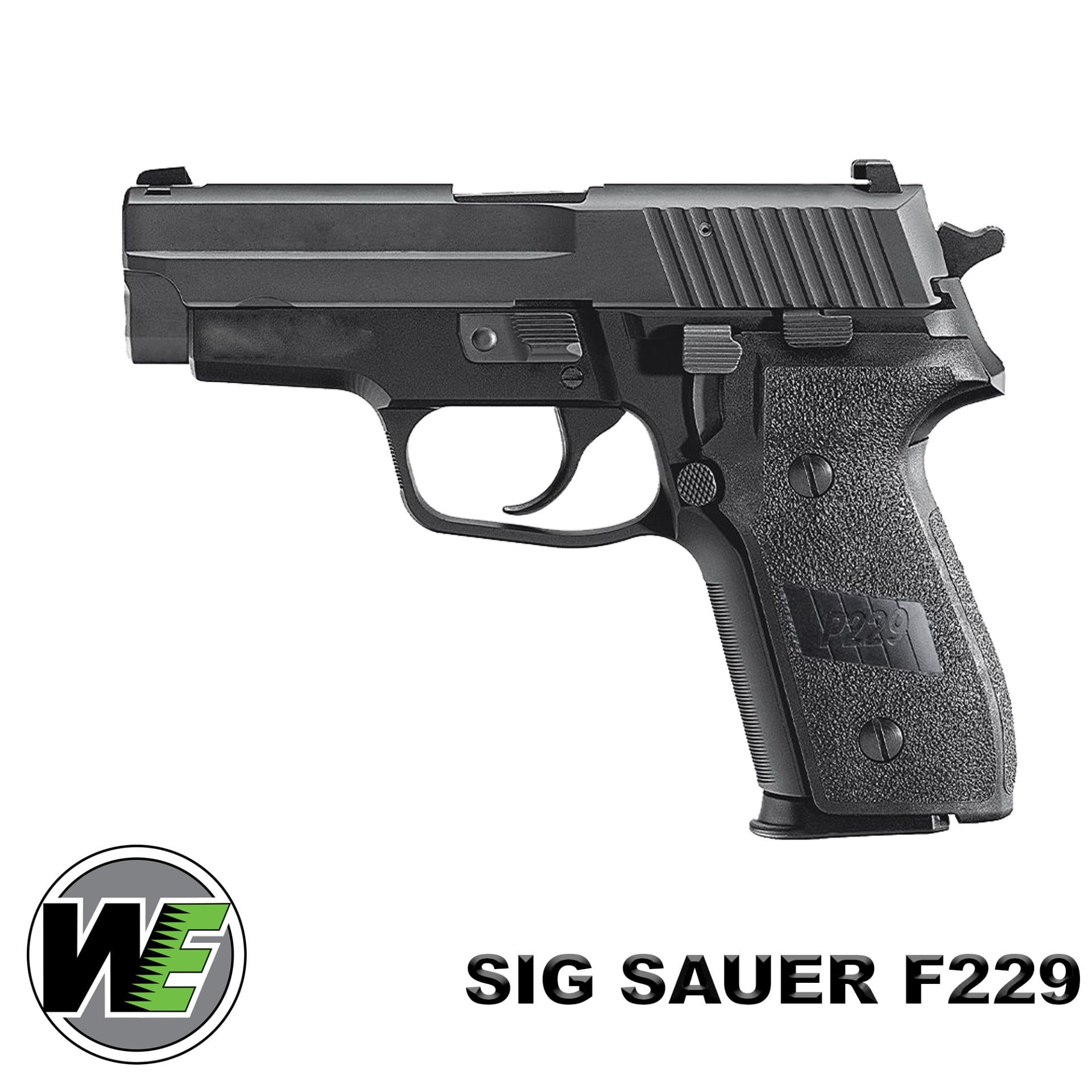 Airsoft Tabanca WE SigSauer F229 Siyah F005B-BK No Rail