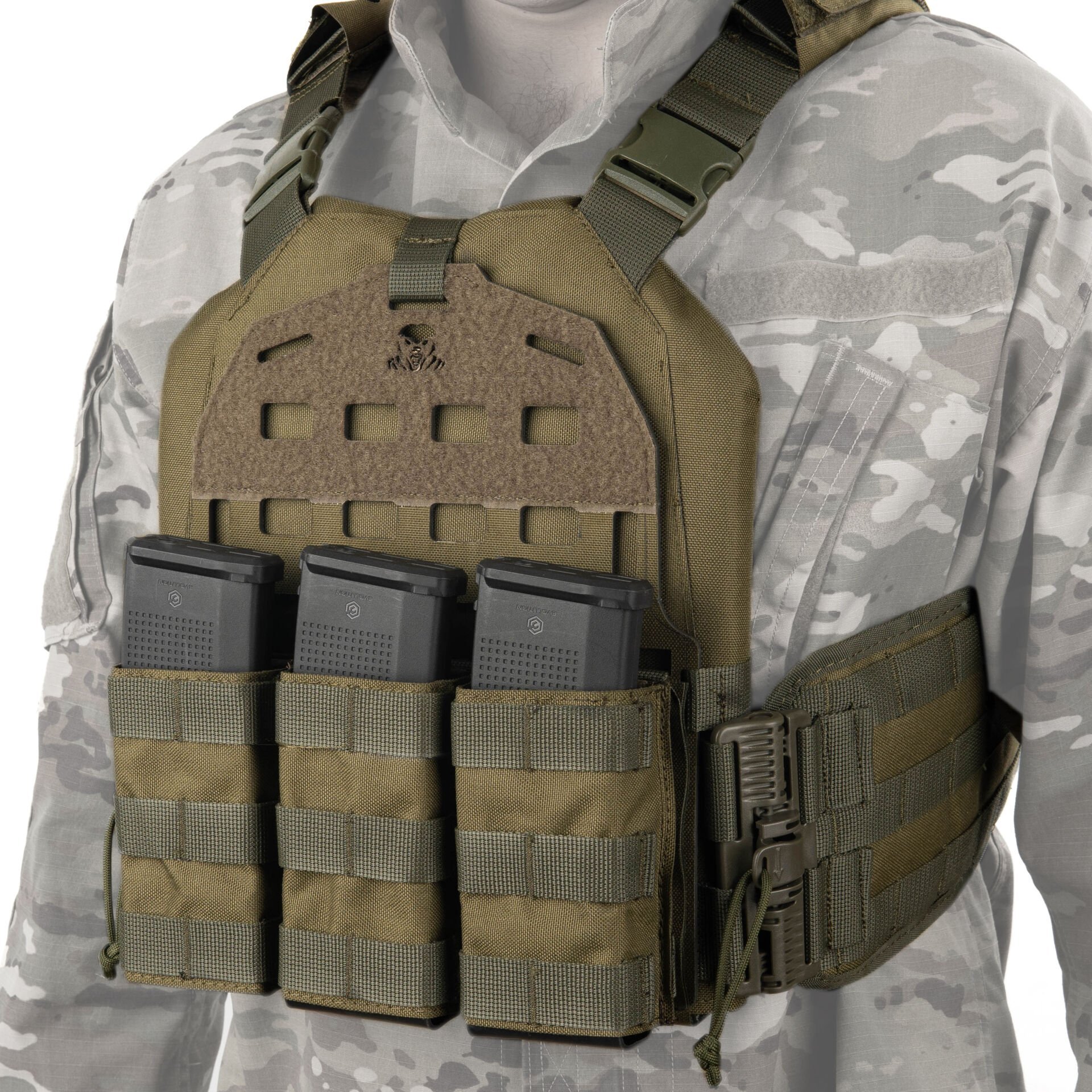 Mas Tactical® Plaka Taşıyıcı Lazer Kesim 6194 Haki