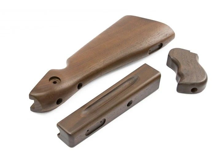 RA TECH WE/Cybergun M1A1 GBBR Real Wood Kit (Walnut)