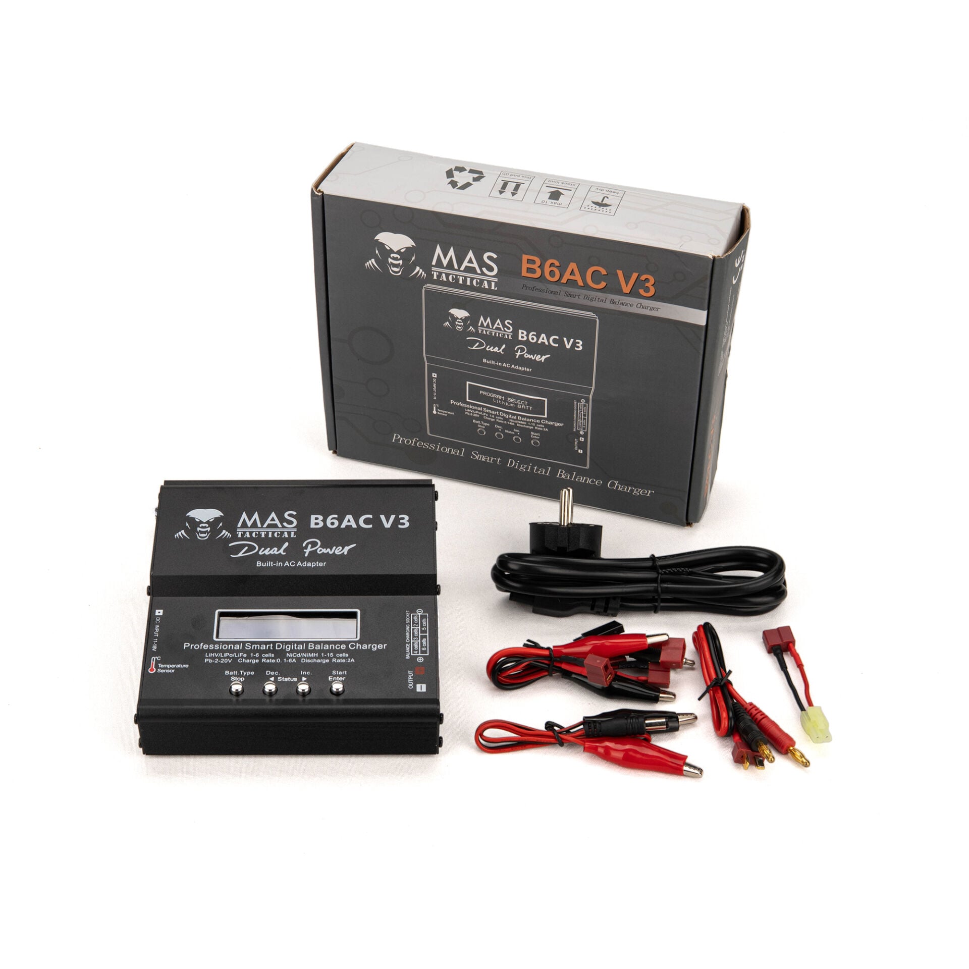 Akıllı Şarj Aleti IMAX B6AC Dahili Adaptörlü LIPO, NIMH, Pb  80W
