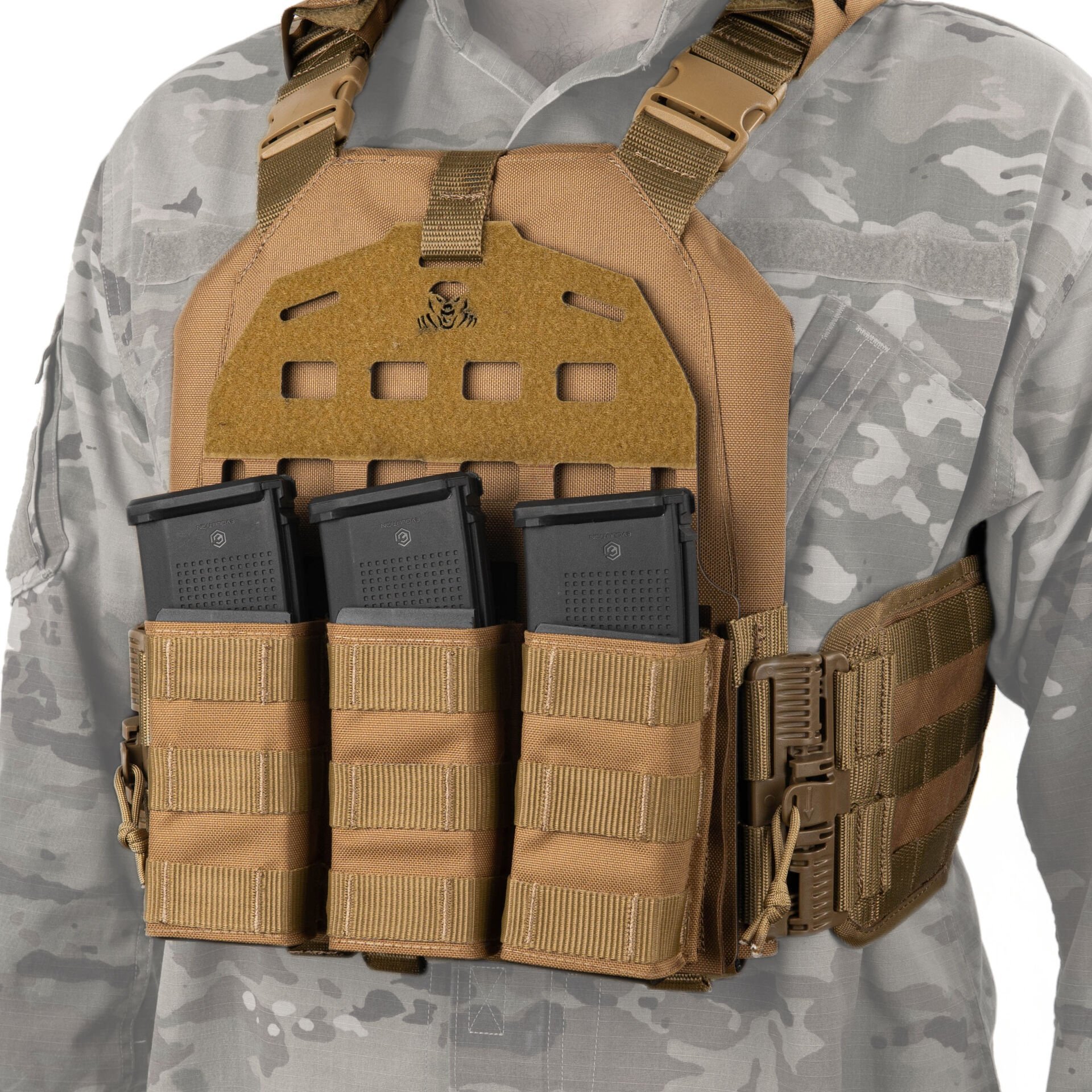 Mas Tactical® Plaka Taşıyıcı Lazer Kesim 6194 Tan