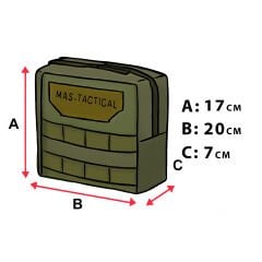 Mas Tactical® Genel Maksat Cebi Haki XL Gen2