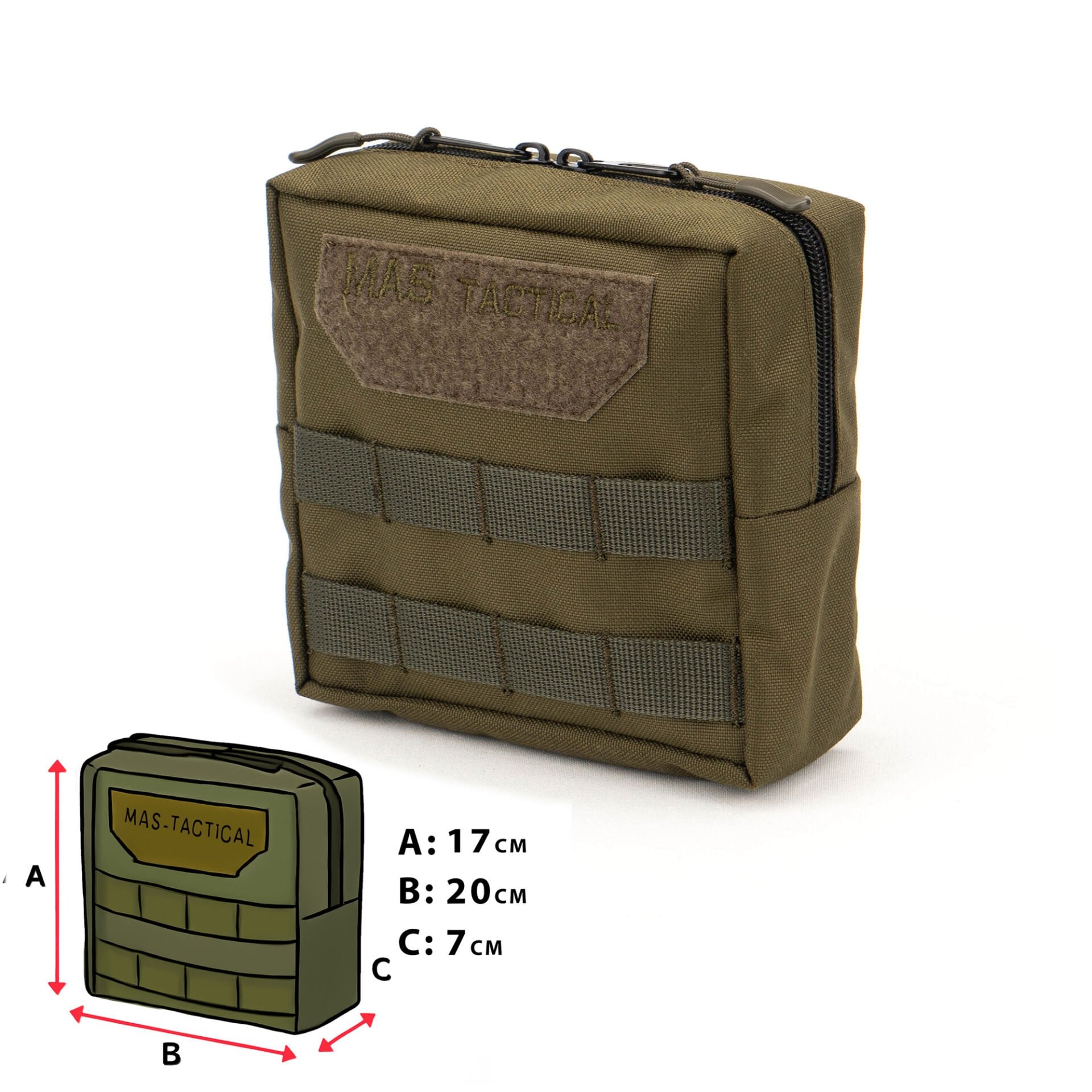 Mas Tactical® Genel Maksat Cebi Haki XL Gen2