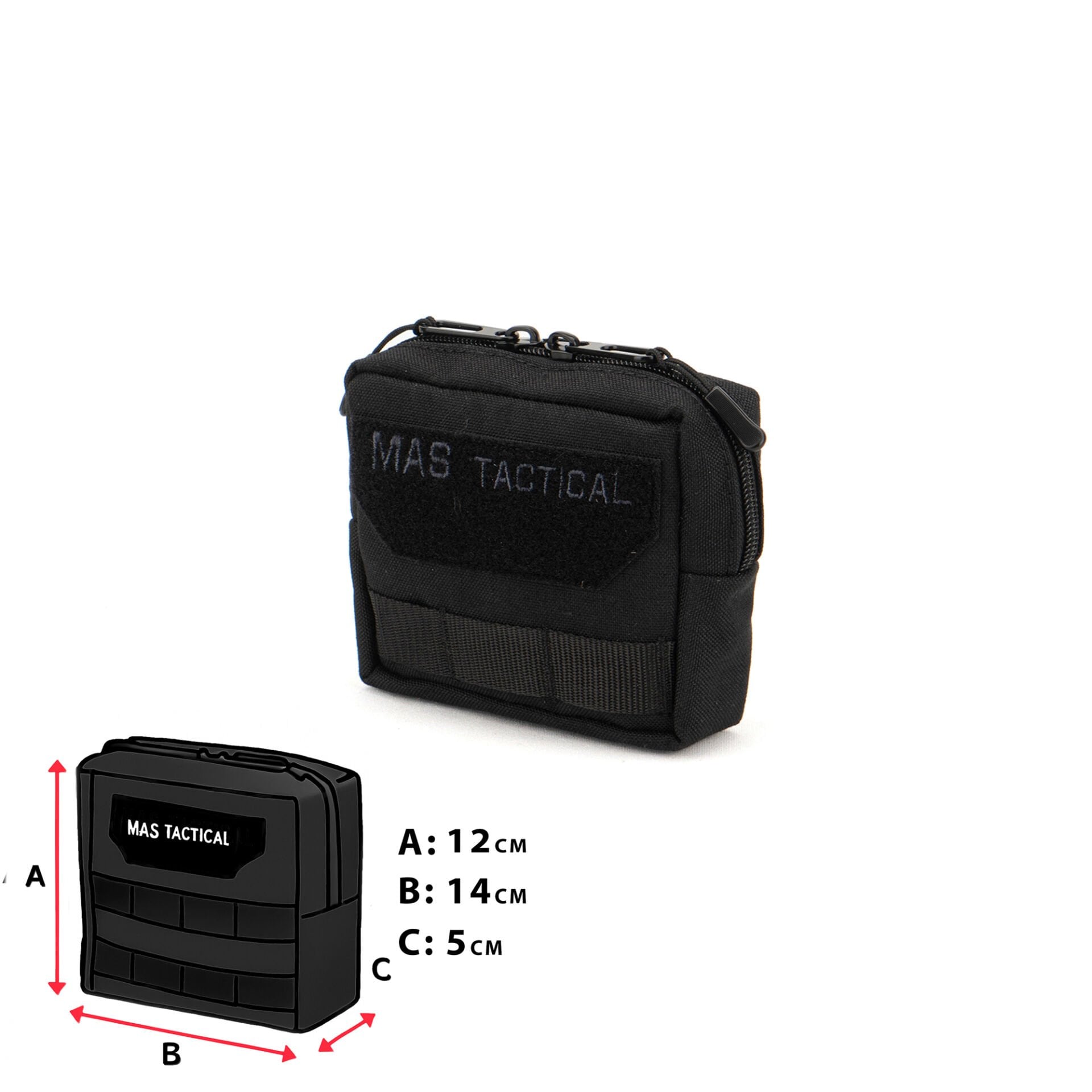 Mas Tactical® Genel Maksat Cebi Siyah S Gen2