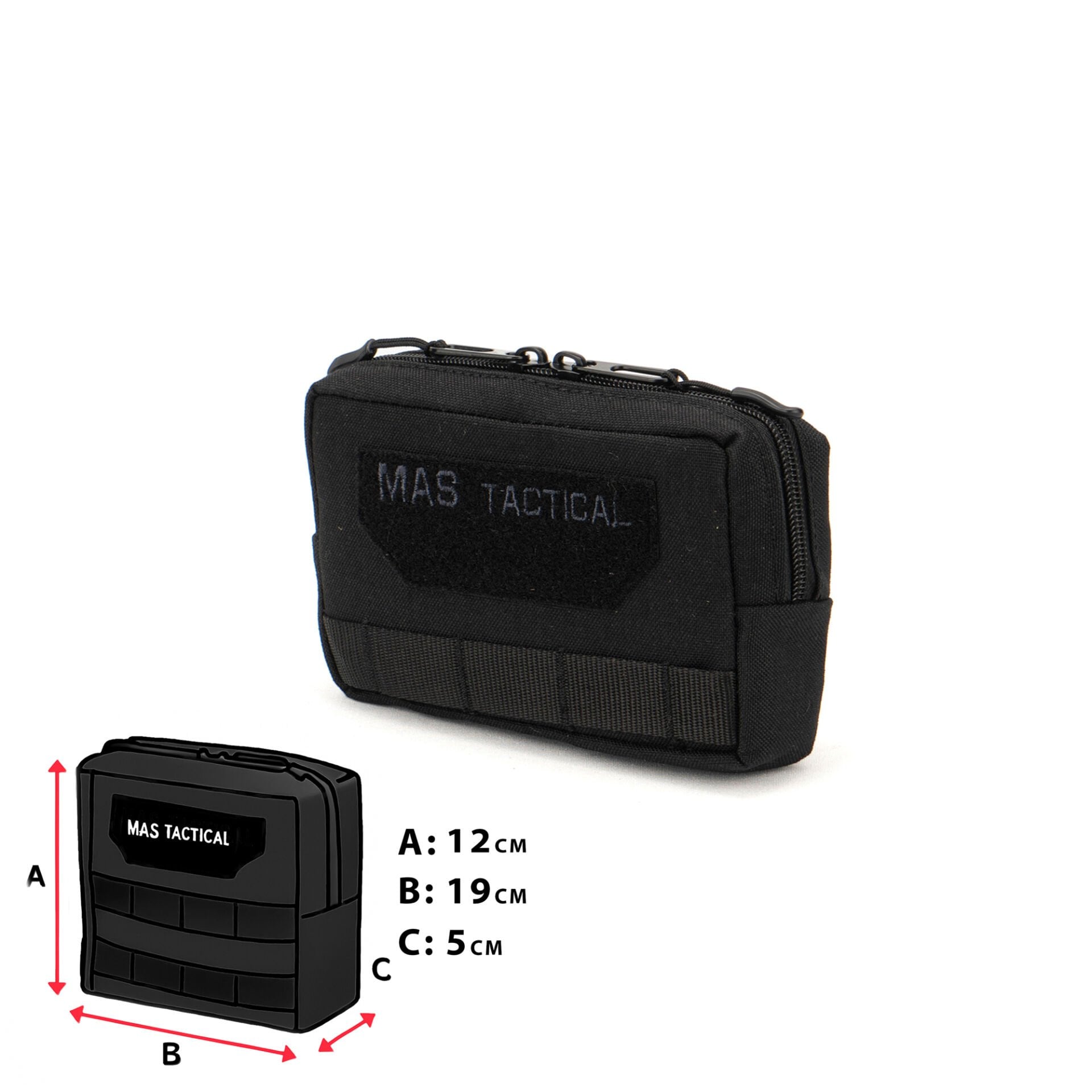 Mas Tactical® Genel Maksat Cebi Siyah M Gen2