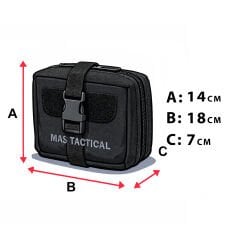 Mas Tactical® Sağlık Çantası Siyah Büyük Gen2