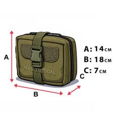 Mas Tactical® Sağlık Çantası Haki Büyük Gen2