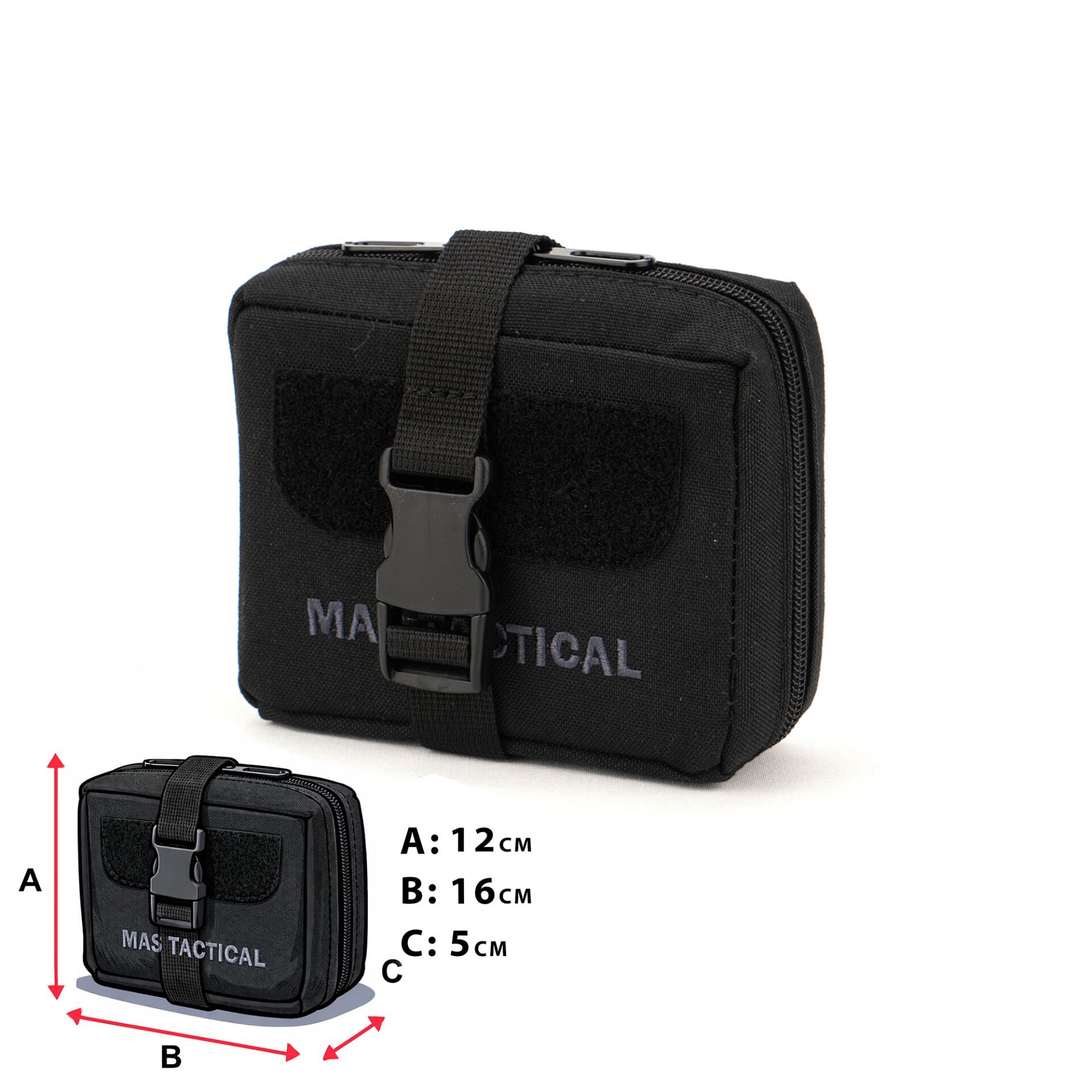 Mas Tactical® Sağlık Çantası Siyah Küçük Gen2