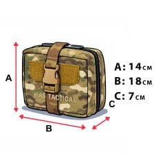 Mas Tactical® Sağlık Çantası Multicam Büyük  Gen2