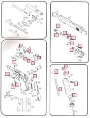 WE AIRSOFT 1911 YEDEK PARÇA LİSTESİ