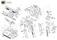 WE AIRSOFT M92 YEDEK PARÇA LİSTESİ