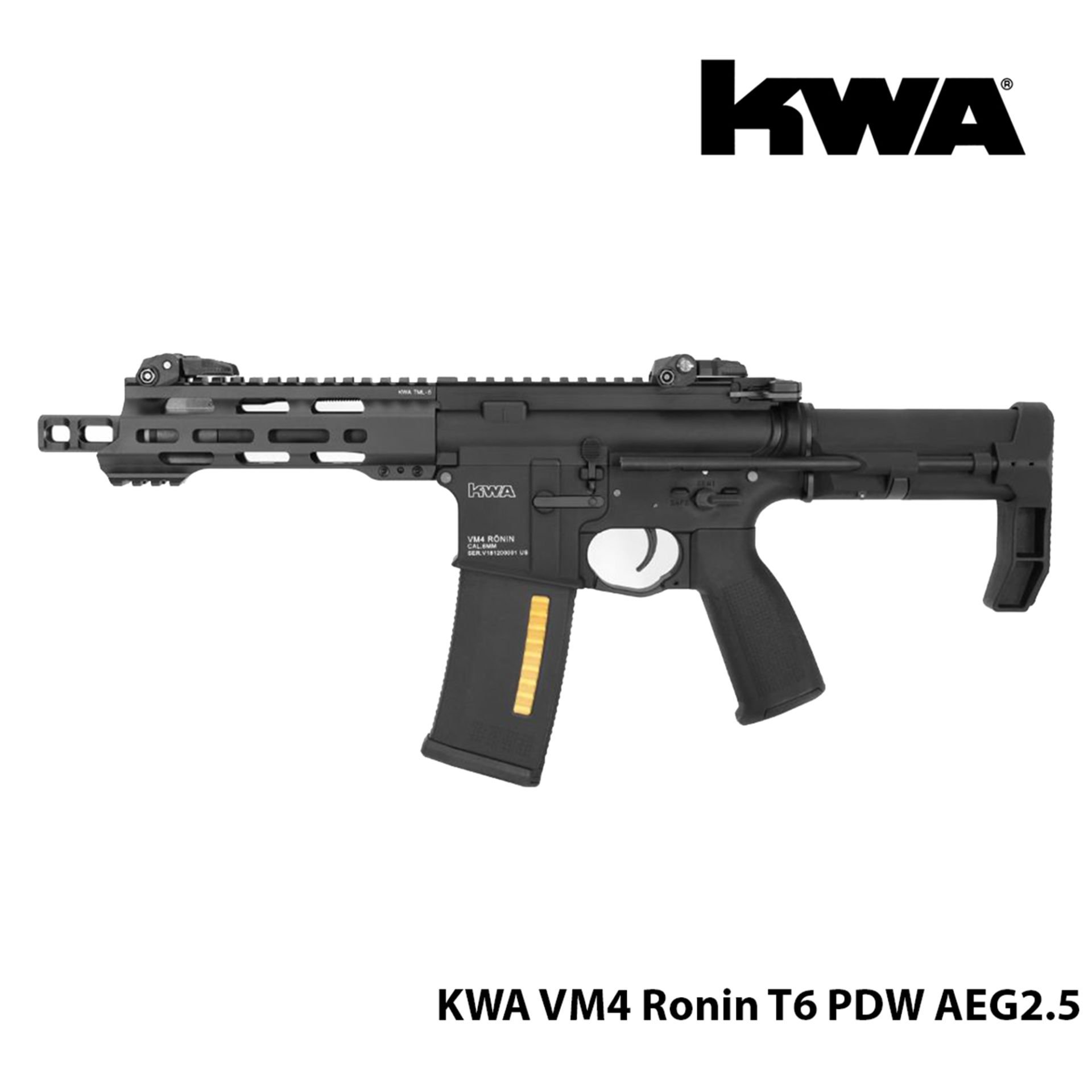Airsoft Tüfek KWA VM4 Ronin T6 PDW AEG2.5 extra Free (350) Magazine