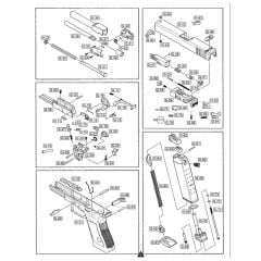 WE AIRSOFT G18-G23-G26-G26C-G35 YEDEK PARÇA LİSTESİ