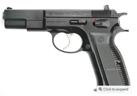 Tokyo Marui Spring CZ-75 Pistol (High Grade) SKU TM-4952839132390