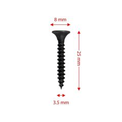 Rox 0342 Ahşap Şerit Vidası 3.5x25 mm (1000 Adet Vida)