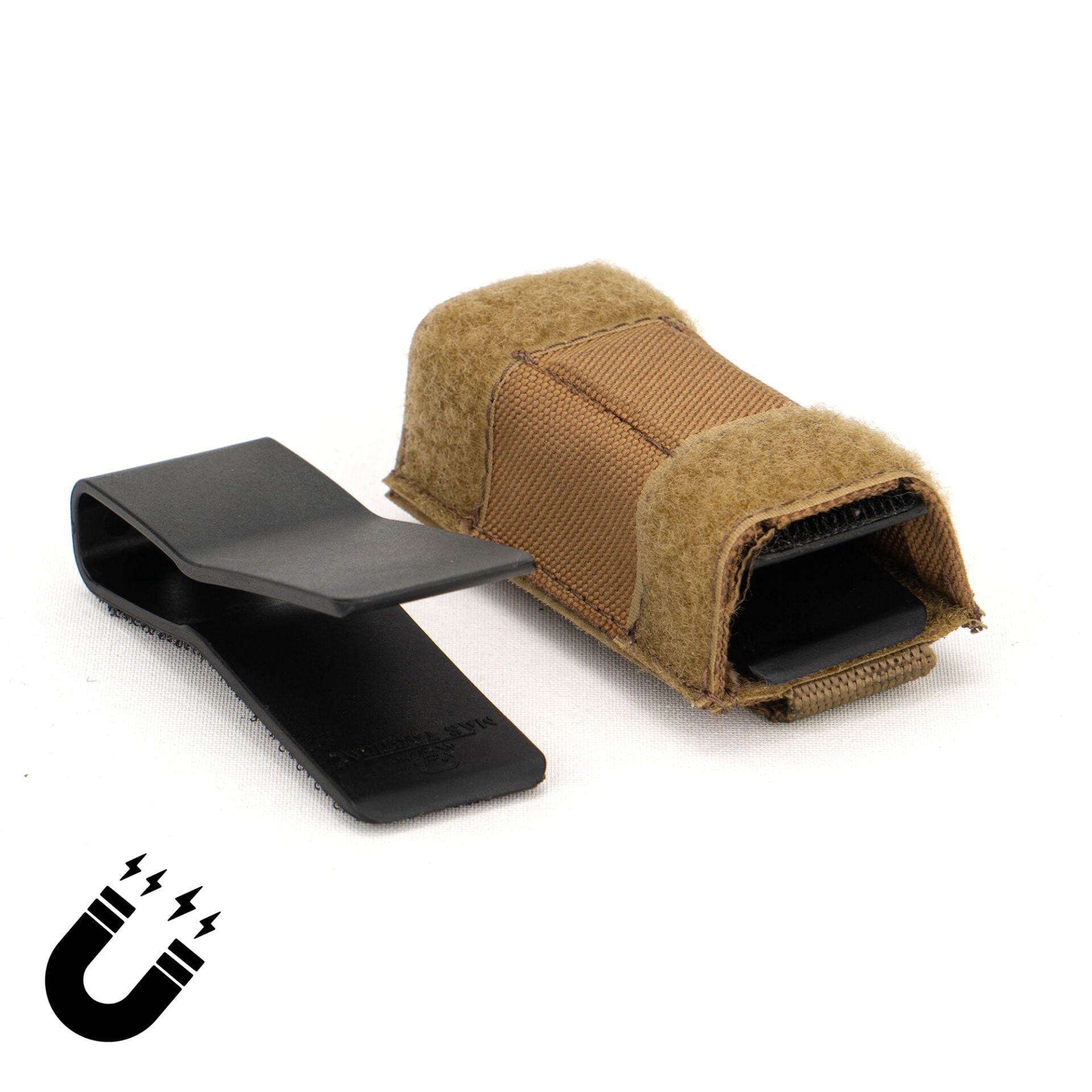 Mas Tactical® Şarjör Kılıfı 9mm Mıknatıslı Tan