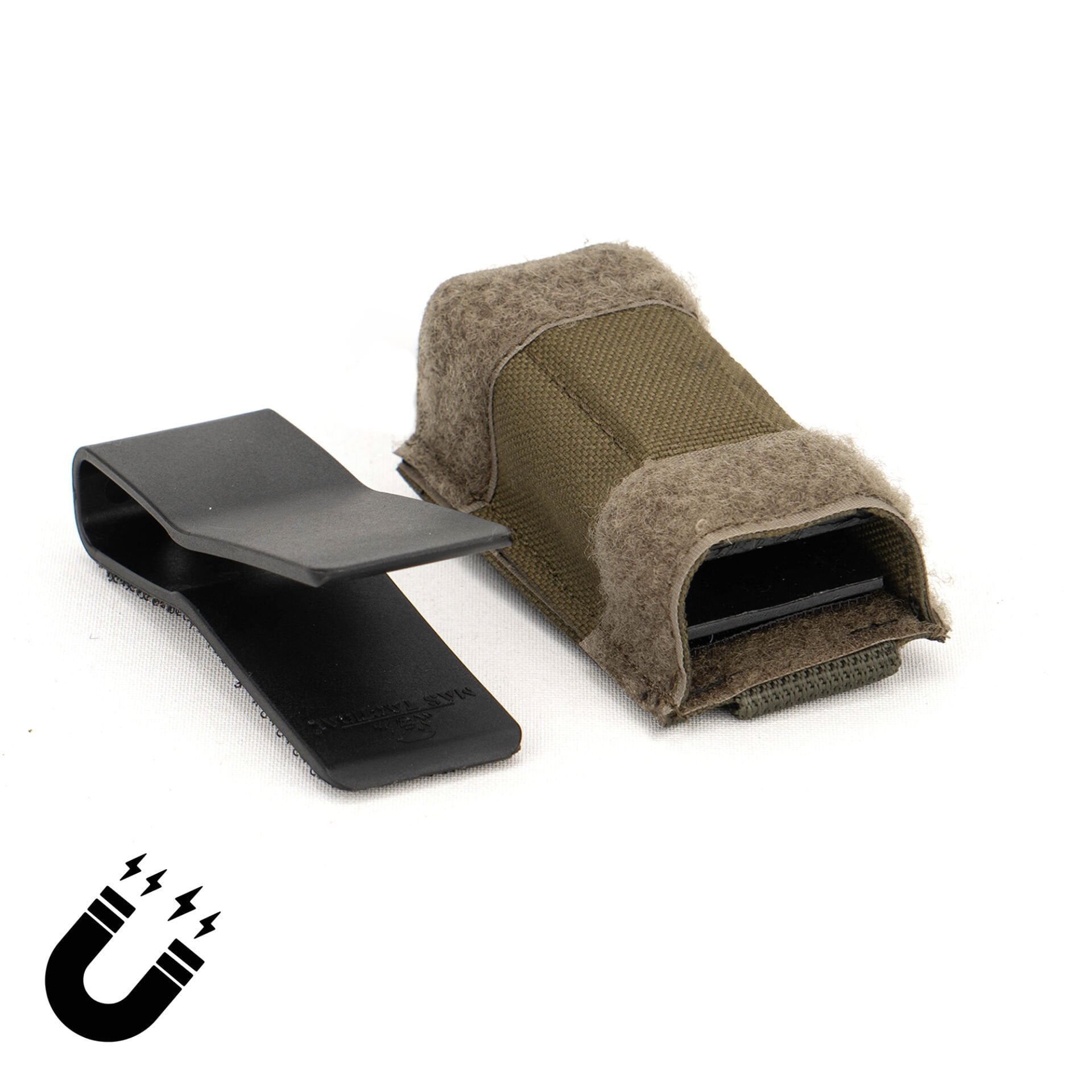 Mas Tactical®  Şarjör Kılıfı 9mm Mıknatıslı Haki