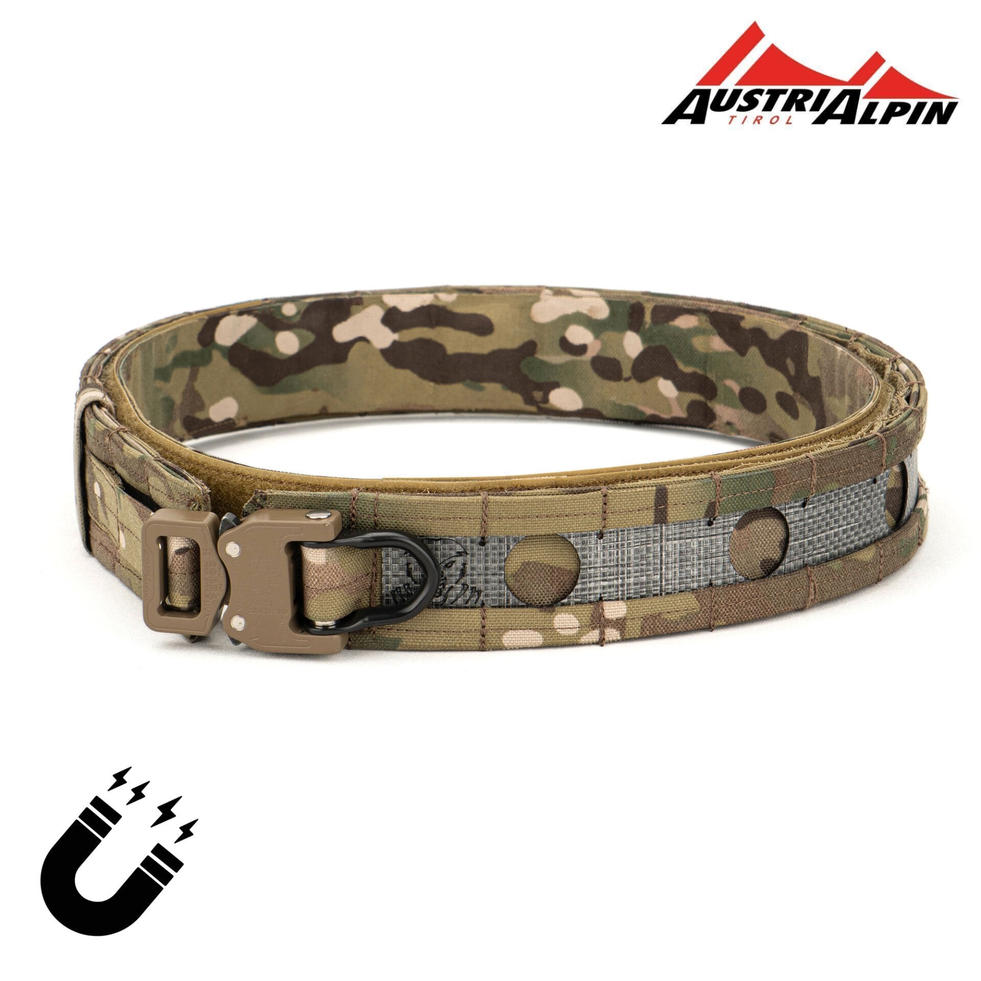 Mas Tactical® Görev Kemeri 6169 Mıknatıslı  Tegris/AustriAlpin D-Tokalı 25mm Multicam