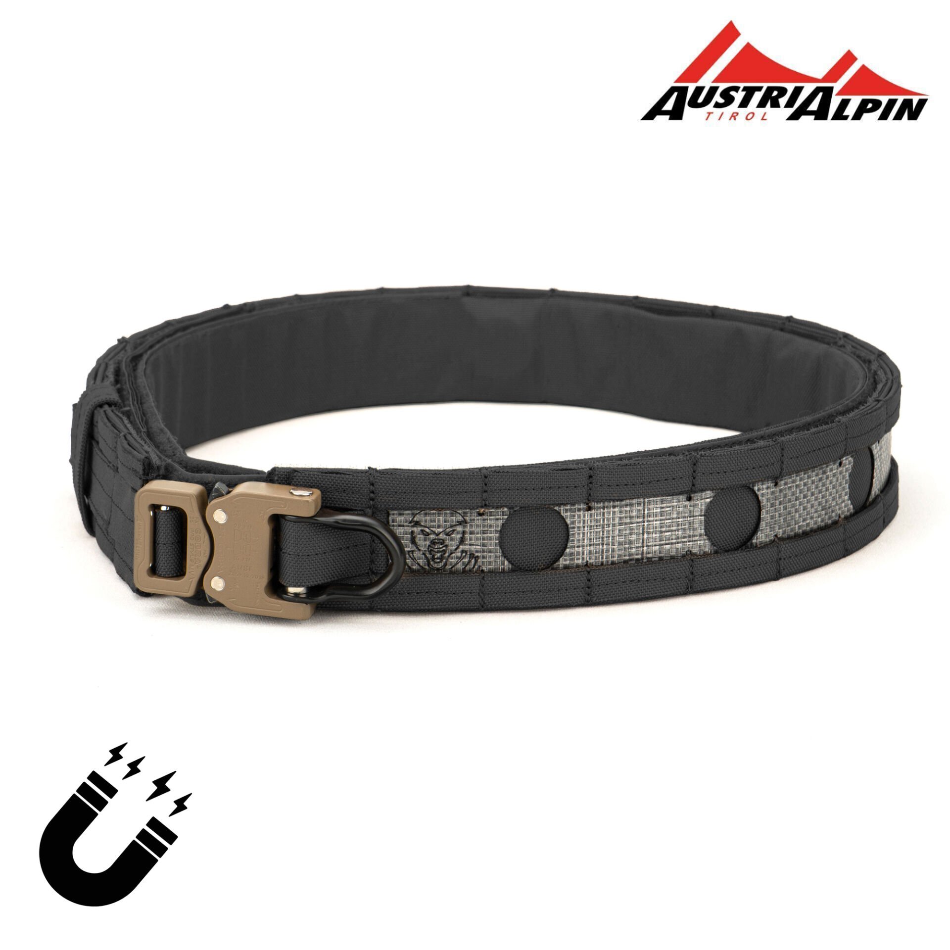 Mas Tactical® Görev Kemeri 6169 Mıknatıslı  Tegris/AustriAlpin D-Tokalı 25mm Siyah