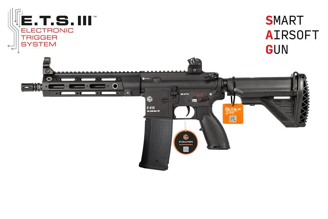 Airsoft Tüfek Evolution E-416 CQB RAHG ETS *EH19AR-ETS*