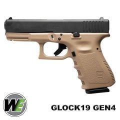 Airsoft Tabanca WE Glock 19 Tan/Siyah Gen4 WE-G003B-TAN