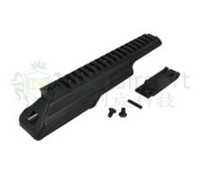 LCT Aluminum & Steel Dust Cover Rail For AK-47 / AK-74 AEG (BK) [LCT-PK-213]