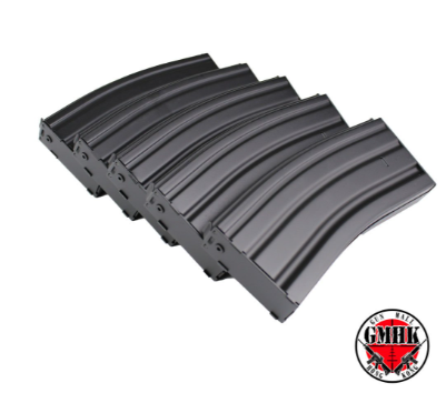 S&T M4 AEG 120Rds Steel Magazine BK(5Pcs) STMAG37VBK