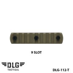 M-LOK POLYMER RAIL 9 SLOT DLG-112-T Tan