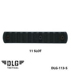M-LOK POLYMER RAIL 11 SLOT DLG-113-S Siyah