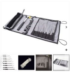 MF Tool Kit Hammer / Barrel Nut Wrench / Punches Set Type A ( Grey Pouch ) ( Pin Punch & Multi-Purpose Combo Wrench Barrel Nut Stock )