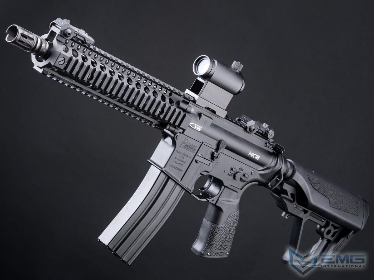 Airsoft Tüfek EMG Daniel Defense DDMK18 Airsoft EBB AEG Rifle - ICS w/ S3 Electronic Trigger Black
