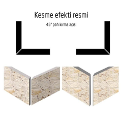 Rox 0288 Seramik İçin Alüminyum 45° Açılı Gönye Kesme Aparatı