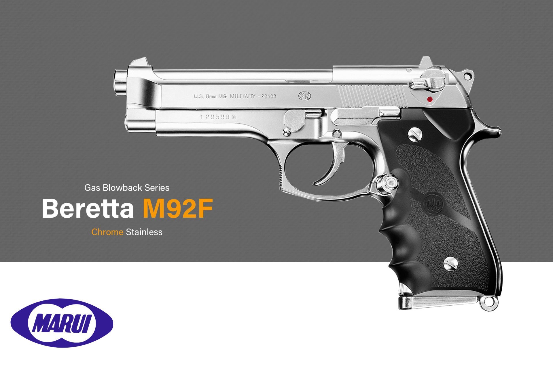 Airsoft Tabanca Tokyo Marui M92F CHROME STAINLESS | Airsoft.com.tr