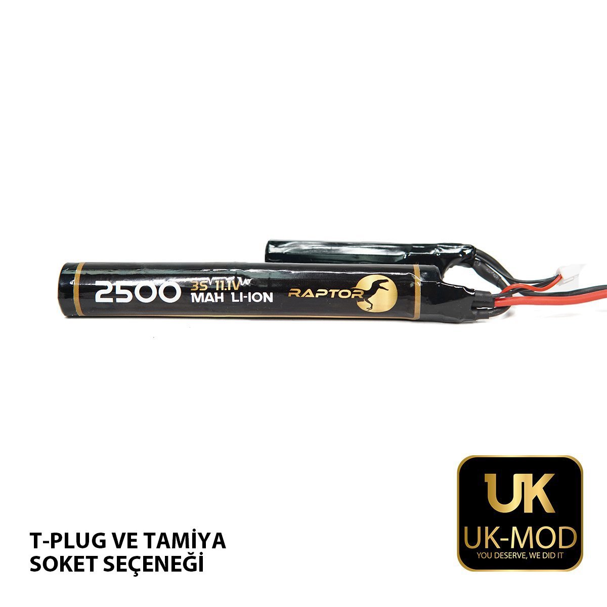 UK-Mod Li-ION Pil Airsoft Raptor 2500 Mah