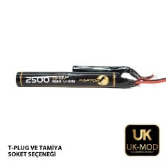UK-Mod Li-ION Pil Airsoft Raptor 2500 Mah