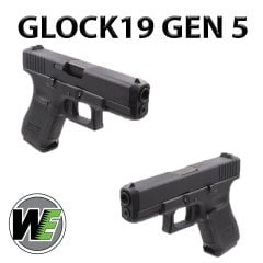 Airsoft Tabanca WE Glock 19 Gen 5 Siyah WE-G003VB-BK YENİ