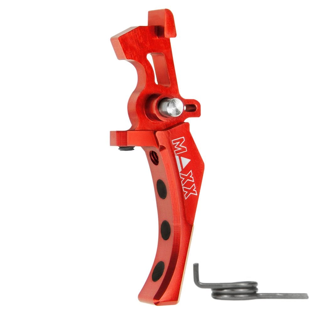 Yd.Parça Maxx Model CNC Aluminum Advanced Speed Trigger (Style D) (Red) MX-TRG002SDR