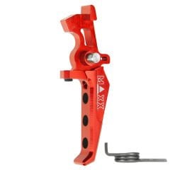 Yd.Parça Maxx Model CNC Aluminum Advanced Speed Trigger (Style E) (Red) MX-TRG002SER