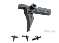 C&C Tac GSSAX Style Trigger For VFC M4 GBB/ APFG MPX MCX GBB Airsoft (MIM Steel QPQ Coating) CCT0232