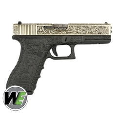 Airsoft Tabanca WE Glock 17  Gen3 Ivory Gravür İşlemeli WE-G001BOX-FP