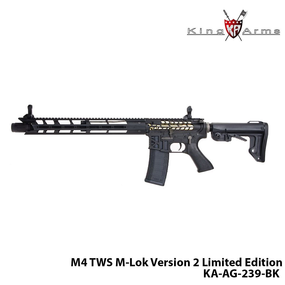 Airsoft Tüfek KİNG ARMS M4 TWS M-Lok Version 2 KA-AG-239-BK
